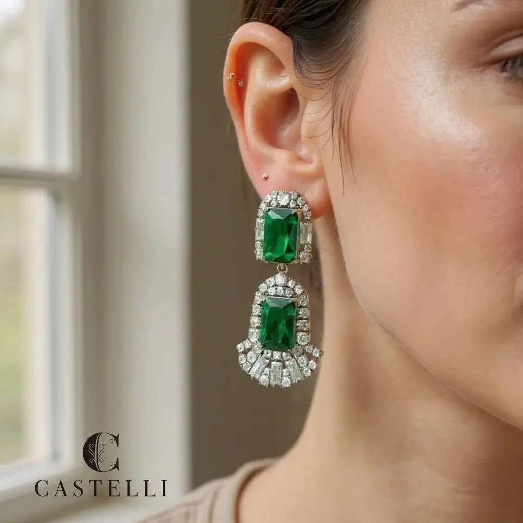 Modelo con aretes EAZ2707VD