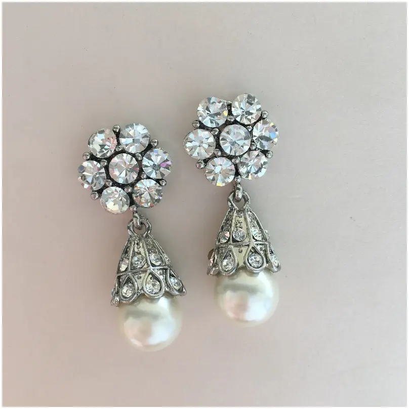 Arete Vintage perlas