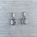 [EAZ1780] Arete piedra cuadrada con baguette