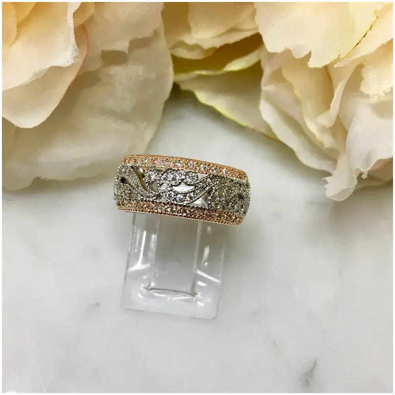 [RGZ0018-6] Anillo zirconia bicolor