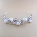 Tiara con flores en seda