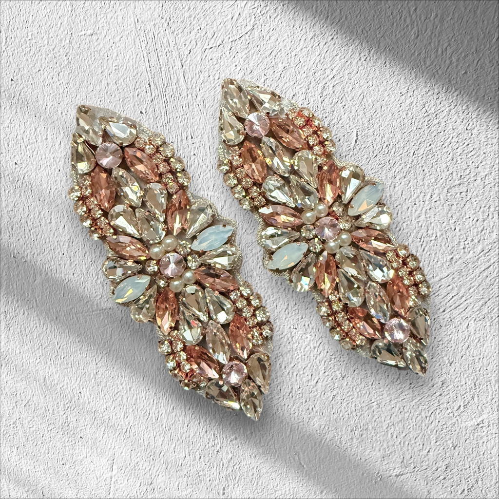 [APN0707] Aplicacion cristal colores combinados (par)