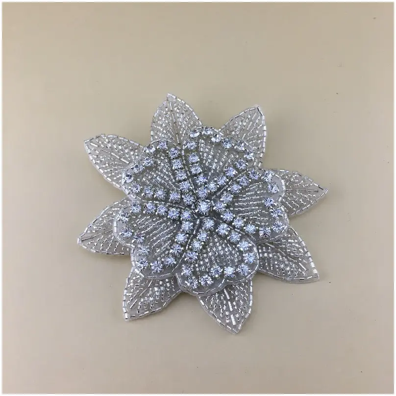 [FLH4512] Broche de flor completamente de cristal