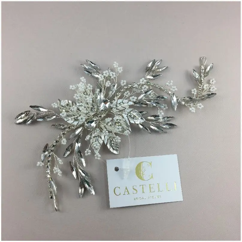 [HCN2222] Peineta larga con ramas a los costados