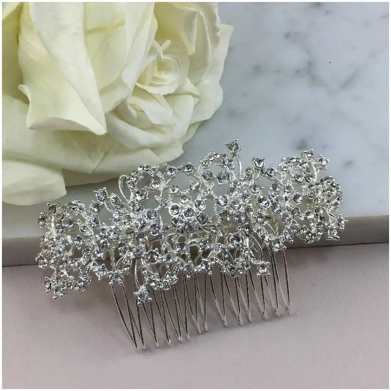 [HCN2175] Peineta Elegancia de Cristal 