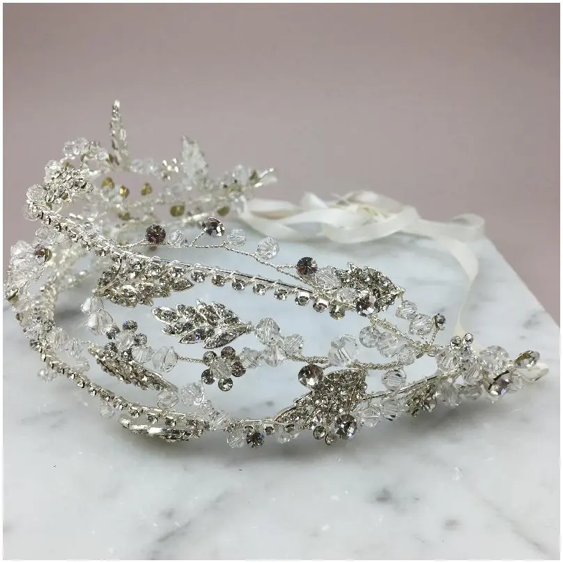 [HBN2220] Bandita triple con toques de cristal sutiles