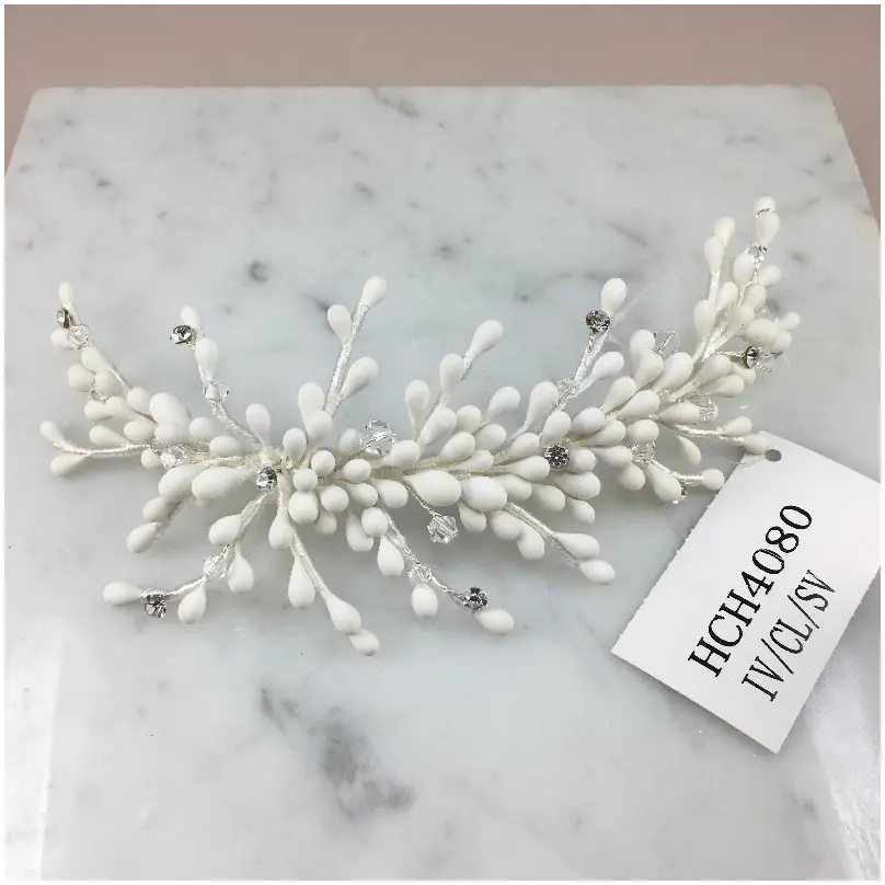 [HCH4080] Tocado blanco de azahares