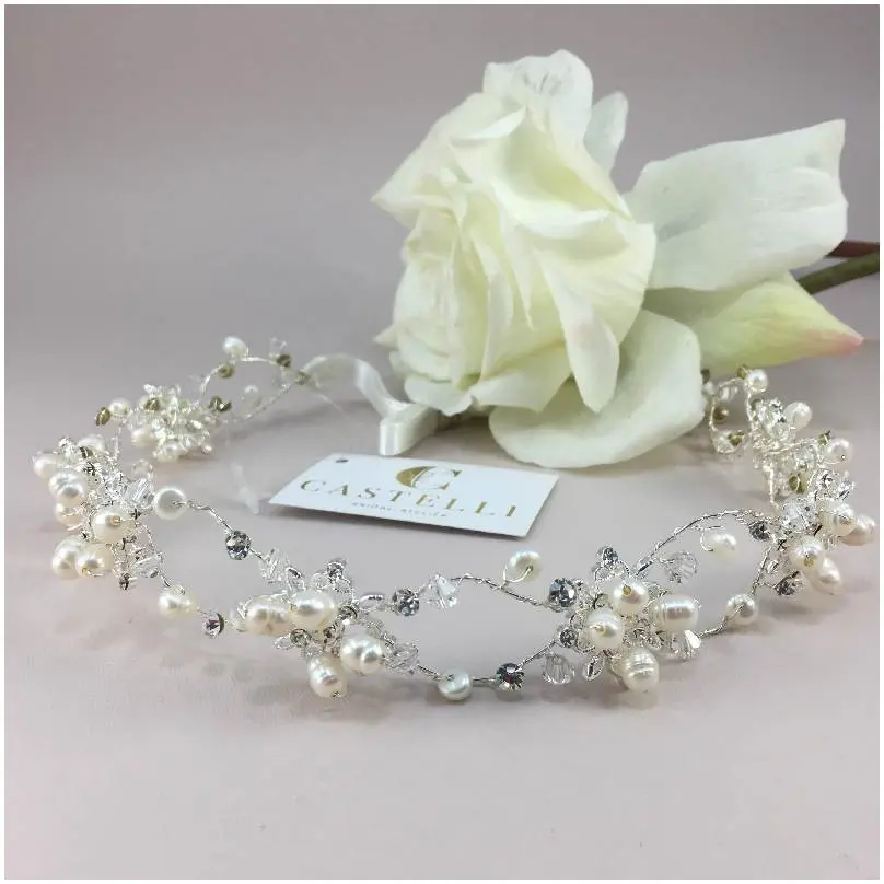 Bandita flexible con perla de rio