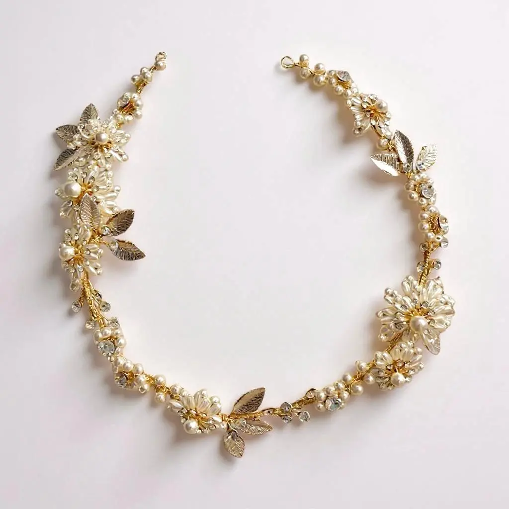 [HBH-perlas-exclusivo-unico] Bandita de perlas. Diseño exclusivo