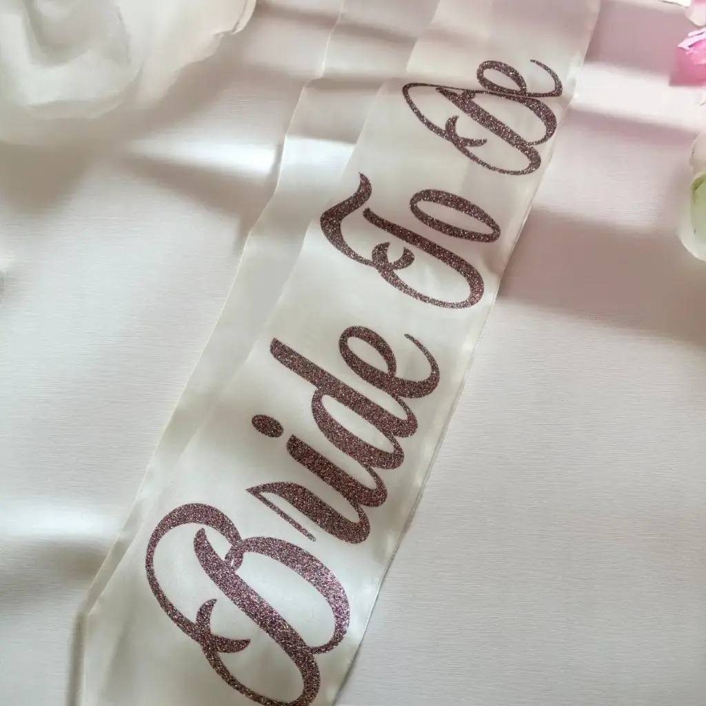 [BANDA-BRIDETOBE] Bandita de satin "Bride to be"