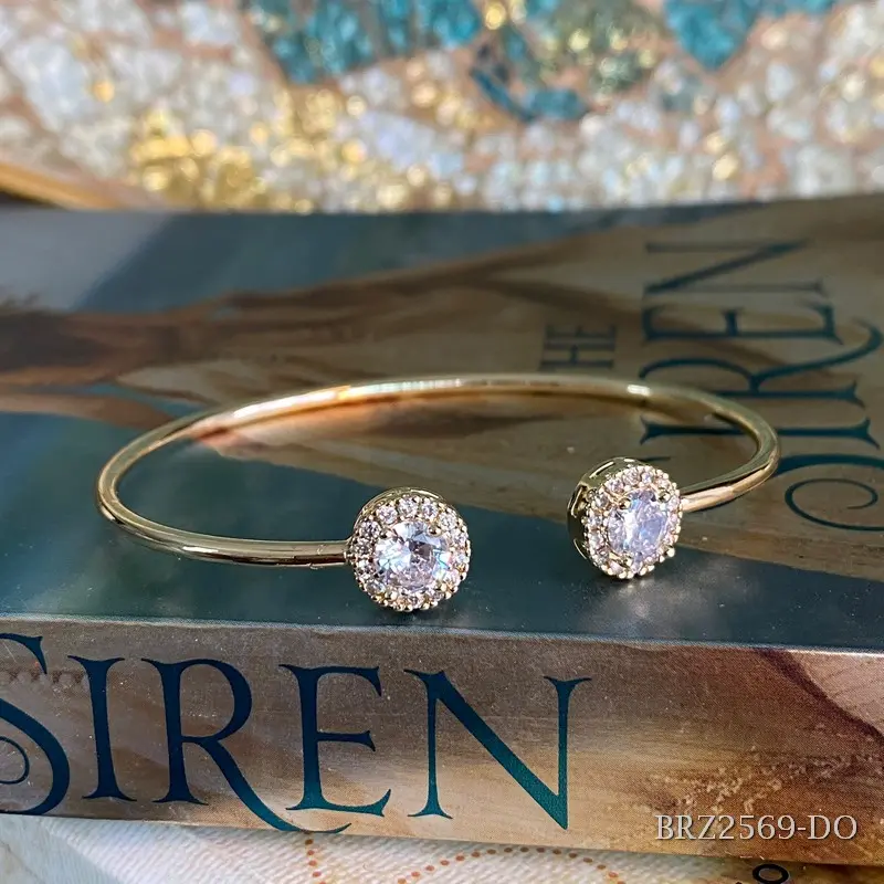 [BRZ2569-DO] Pulsera corte redondo  (Dorado)