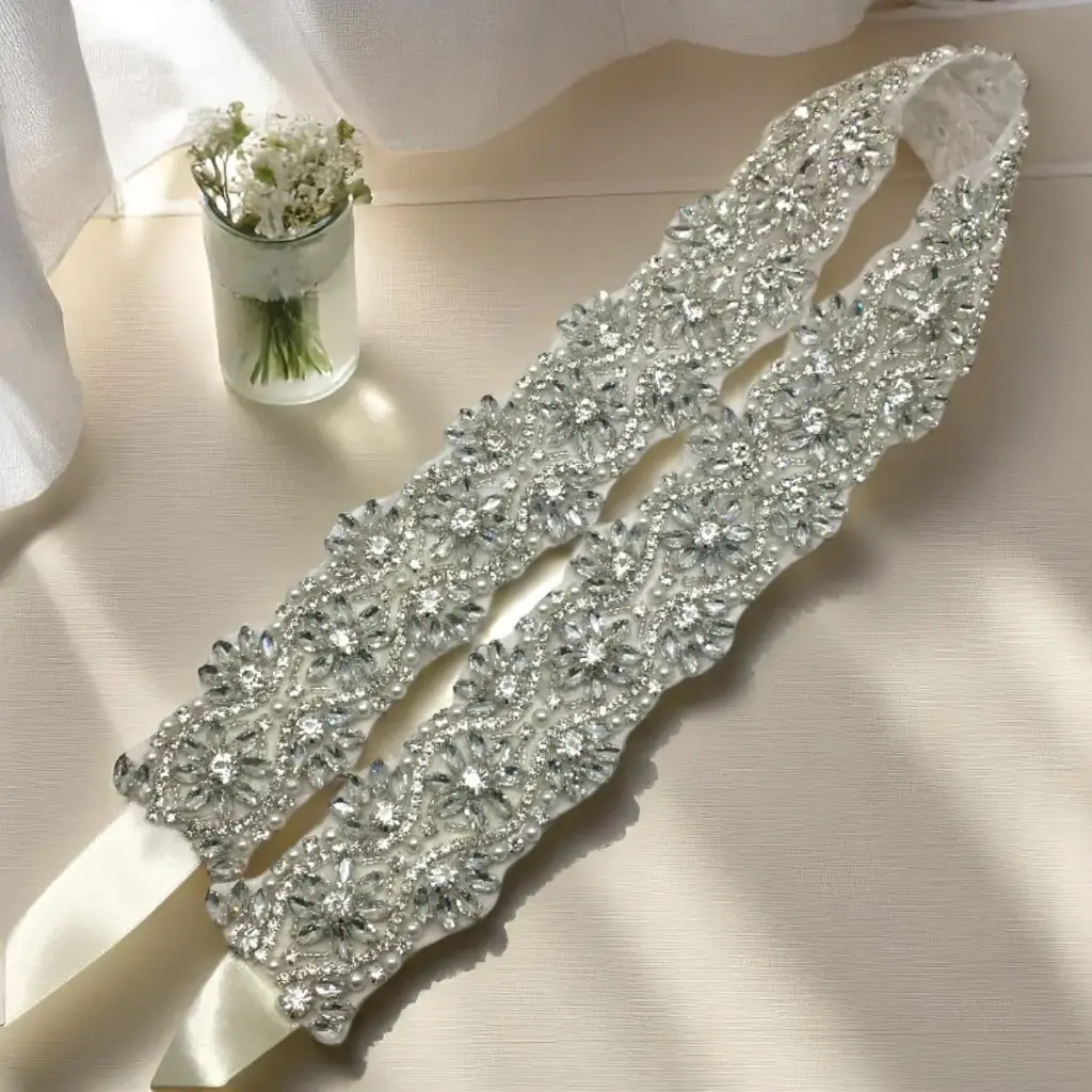 [BTN2100-PL] Cinto para complemento (Plateado)