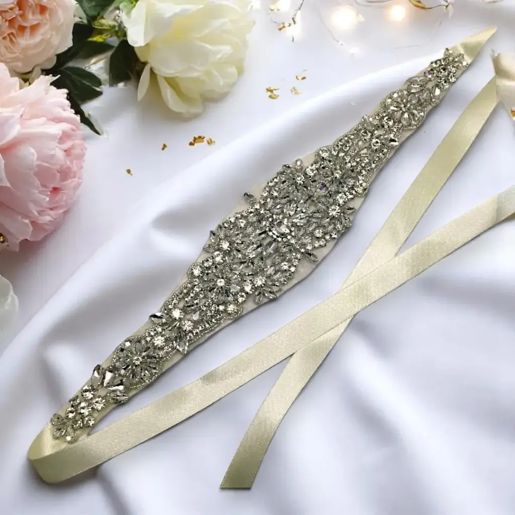 [BTN2101-PL] Cinto para complemento (Plateado)