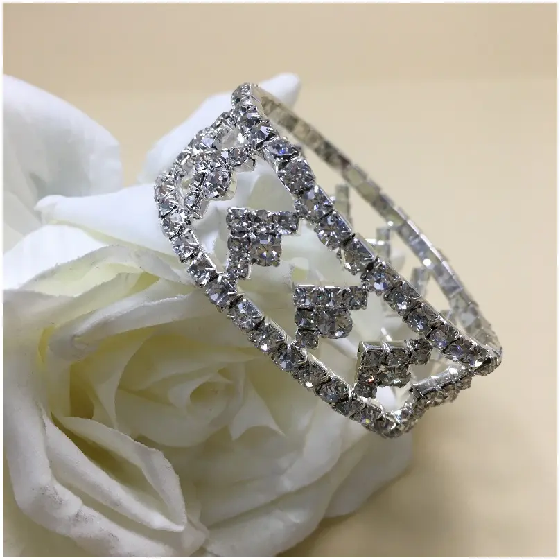 Pulsera de cristal con elástico