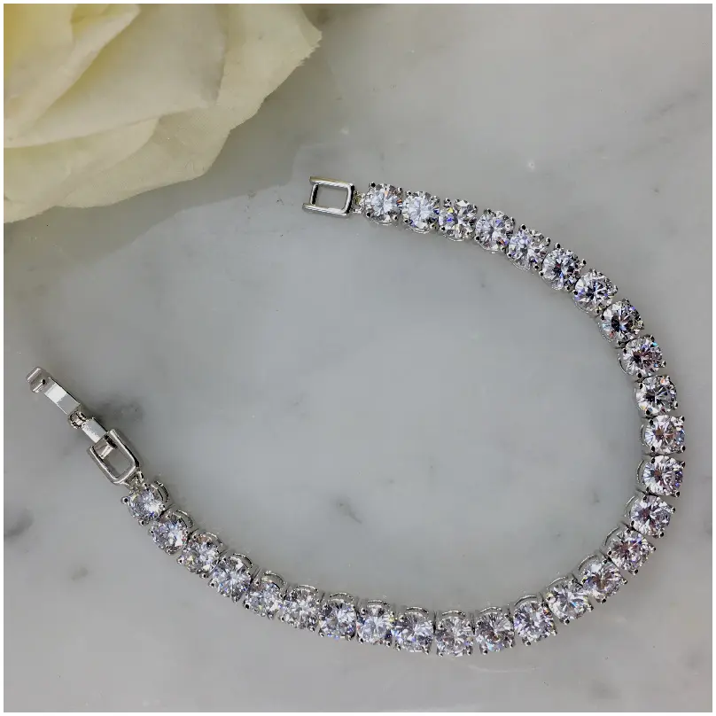 [BRZ1710] Pulsera corte redondo