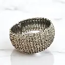 Pulsera zirconia plateada