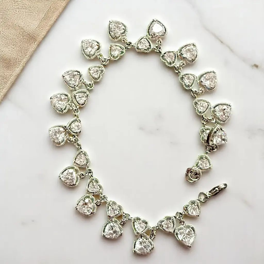 [PULSERA-ZIRCONIA-CORAZONES] Pulsera zirconia corazones