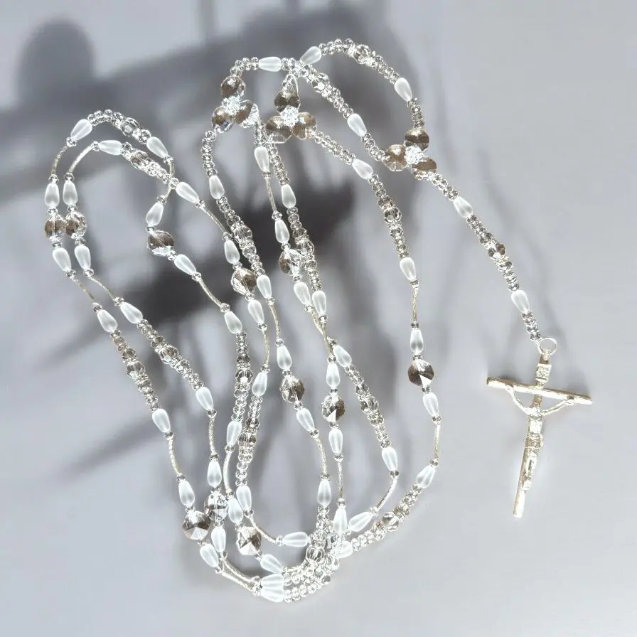 [LZN-CRISTALMATE1] Lazo de cristal combinación con brillo y mate