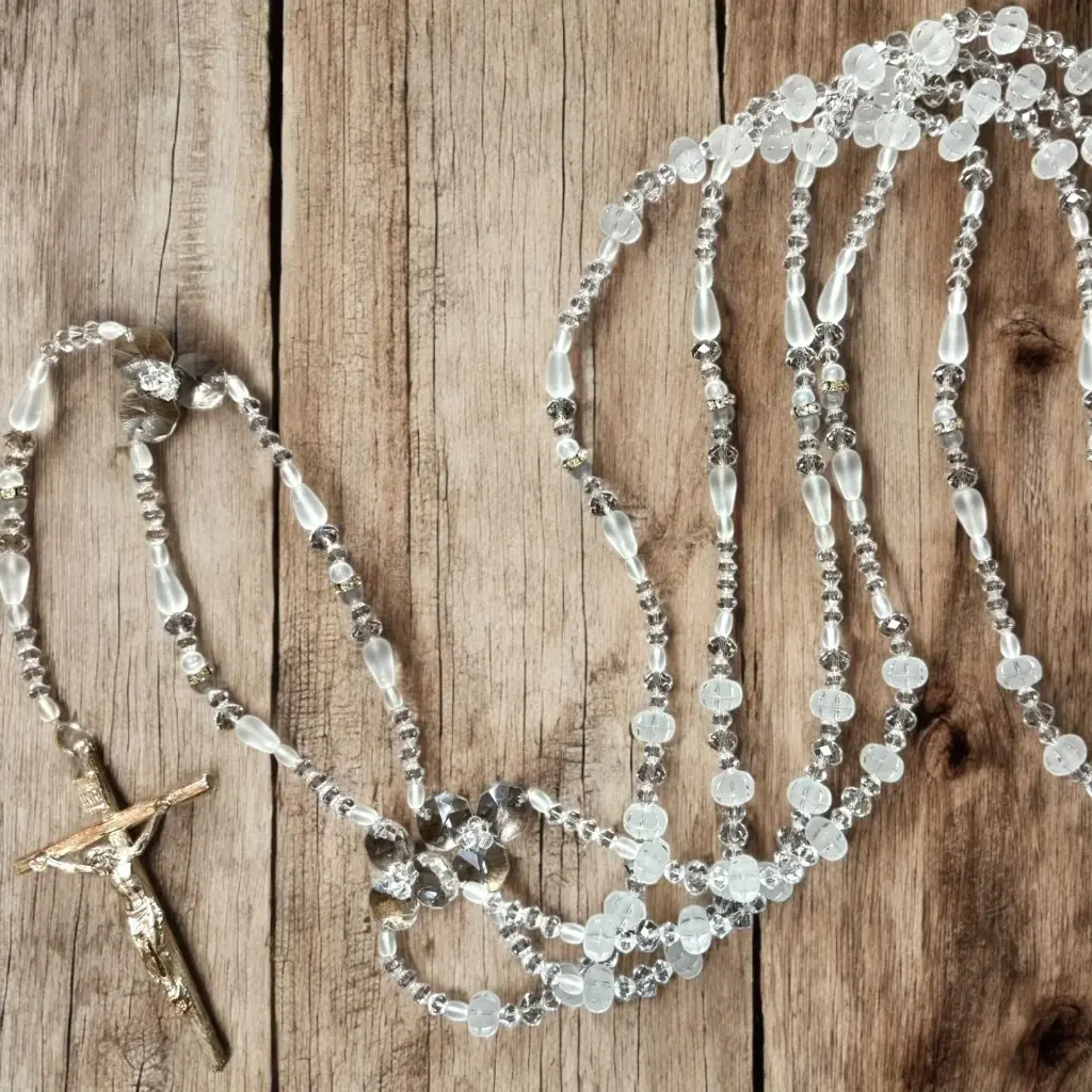 [LZN-CRISTALMATE2] Lazo de cristal combinación con tonos mate