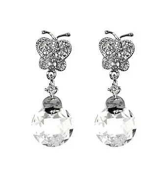 [EAZ1132] Arete cristal Mariposa